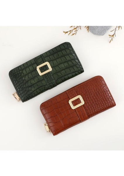 Fermuarlı Clutch Moda Bayan Uzun Cüzdan Çantası Çoklu Kart Yuvası Kart Tutucu Para Cüzdanı (Yurt Dışından) fiyatları
