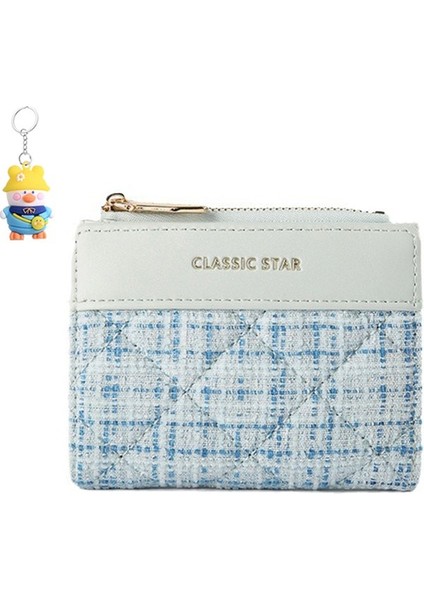 Cüzdan Bayan Kart Tutucu Tweed Basit Tarzı El Para Cüzdanı Kadınlar (Yurt Dışından)