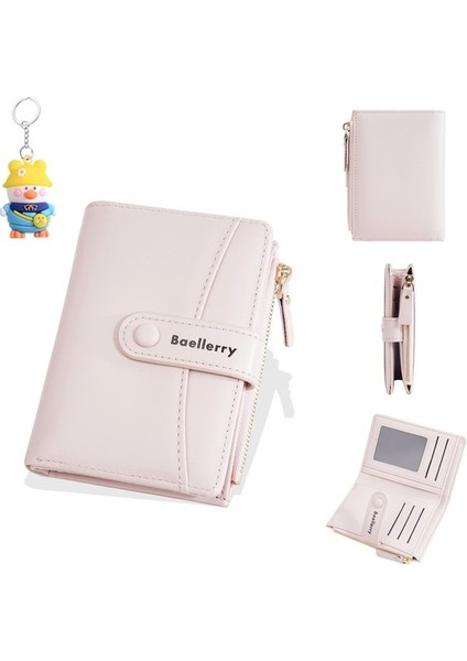 Bayanlar Kısa Cüzdan Moda Basit Iki Katlı Fermuarlı Para Cüzdan Toka Cüzdan (Yurt Dışından) fiyatları