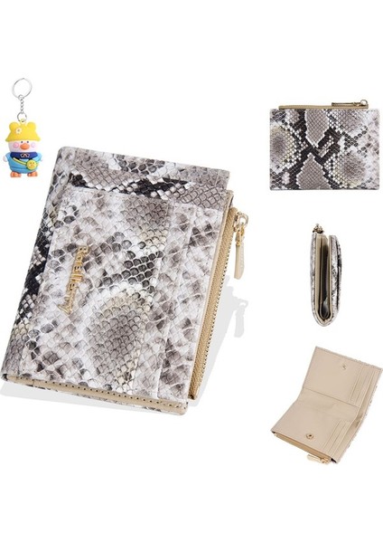 Cüzdan Bayanlar Kısa Çoklu Kart Yuvası Fermuarlı Para Cüzdanı Kadınlar Için Niş Kart Tutucu (Yurt Dışından)