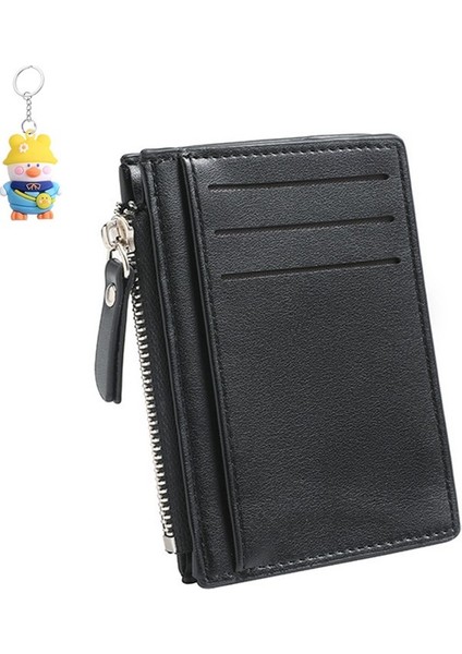 Moda Fermuarlı Kart Tutucu Büyük Kapasiteli Çoklu Kart Yuvası Basit Para Cüzdanı (Yurt Dışından)