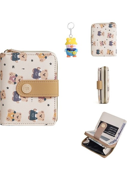 Bayanlar Kısa Cüzdan Snap Cüzdan Fermuarlı Para Cüzdan Çoklu Kart Yuvası Kart Tutucu (Yurt Dışından) fiyatları