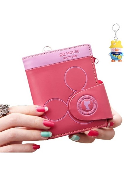 Cüzdan Kadın Kısa Moda Öğrenci Sevimli Küçük Taze Fermuarlı Küçük Para Cüzdan Kart (Yurt Dışından)