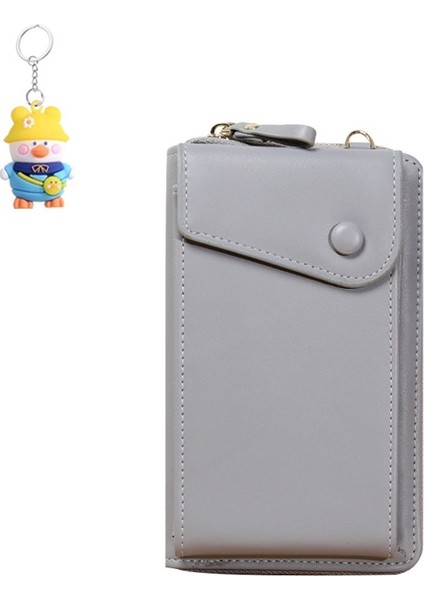 Cep Telefonu Çantası Fermuarlı Tek Omuz Küçük Crossbody Çanta Çoklu Kart Yuvası Bayanlar Cüzdanı Değişim Elli Çanta (Yurt Dışından)