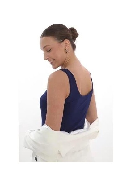 Extra Yumuşak Viskon Atlet Home&outdoor-Açık Lacivert modelleri