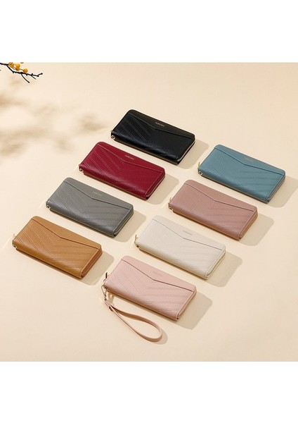 Bayanlar Uzun Cüzdan Büyük Kapasiteli Cep Telefonu Fermuarlı Clutch Cüzdan Kart Tutucu (Yurt Dışından) fırsatları