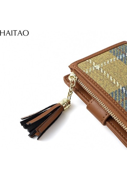 Bayan Cüzdan Kısa Kart Tutucu Fermuarlı Para Cüzdanı (Yurt Dışından) indirimleri