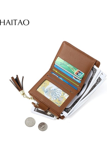 Bayan Cüzdan Kısa Kart Tutucu Fermuarlı Para Cüzdanı (Yurt Dışından) modelleri