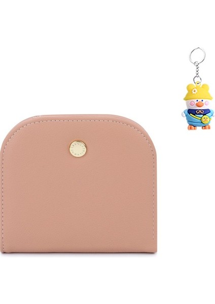 Yarım Yuvarlak Mini Kadın Sevimli Kompakt Cüzdan Çok Yönlü Para Cüzdan Kart Tutucu (Yurt Dışından)
