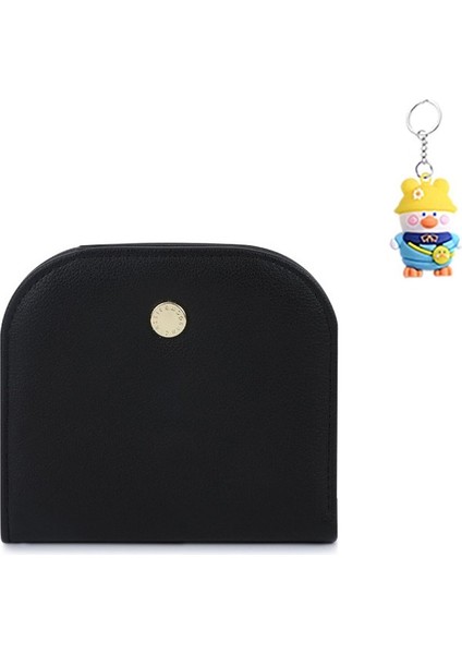 Yarım Yuvarlak Mini Kadın Sevimli Kompakt Cüzdan Çok Yönlü Para Cüzdan Kart Tutucu (Yurt Dışından)
