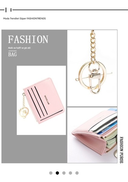 Cüzdan Bayan Kısa Mini Para Cüzdanı Çoklu Kart Yuvası Moda Küçük Kart Tutucu (Yurt Dışından) modelleri