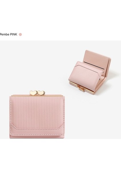 Bayan Cüzdan Kısa Klip Çoklu Kart Yuvası Üç Katlı Para Cüzdan Kart Tutucu (Yurt Dışından) indirimleri