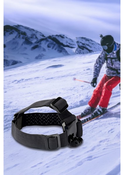 Gopro Aksiyon Kamera ile Uyumlu Kafa Bandı Head Strap Tutucu
