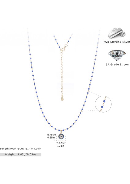 S925 Ayar Gümüş Çok Yönlü Sade Moda Niş Tasarım Kolye (Yurt Dışından)