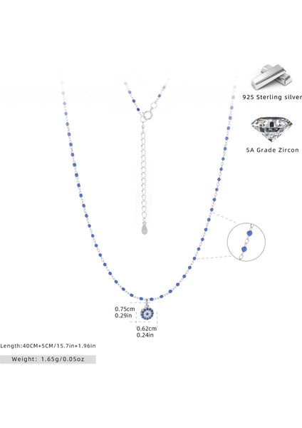 S925 Ayar Gümüş Çok Yönlü Sade Moda Niş Tasarım Kolye (Yurt Dışından)