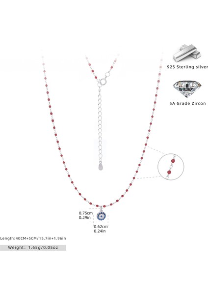 S925 Ayar Gümüş Çok Yönlü Sade Moda Niş Tasarım Kolye (Yurt Dışından)