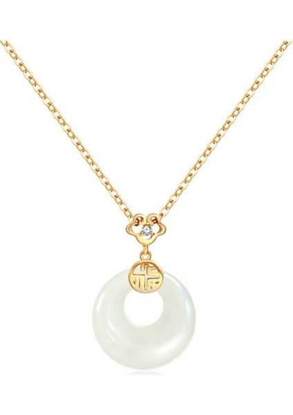 Kutsanmış Iş Düğmesi Kolye Kadın Yaz Niş Duygu Köprücük Kemiği Zincir Hediye (Yurt Dışından)