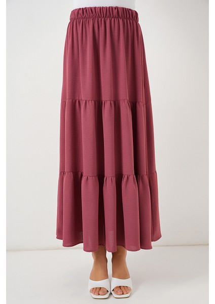 Kadın Ayrobin Uzun Etek 8048 - Gül Kurusu fırsatları