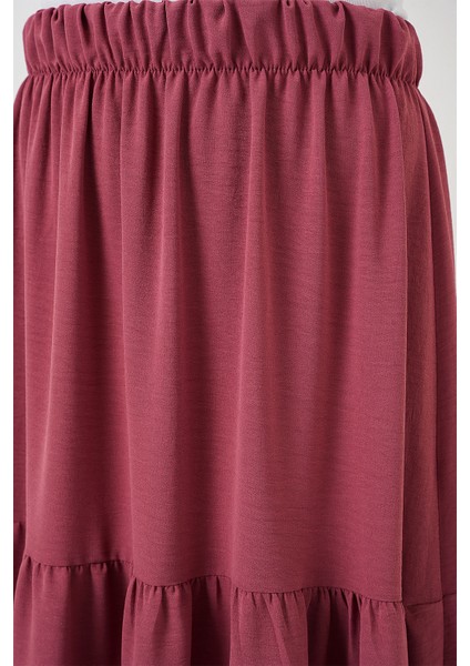 Kadın Ayrobin Uzun Etek 8048 - Gül Kurusu indirimleri