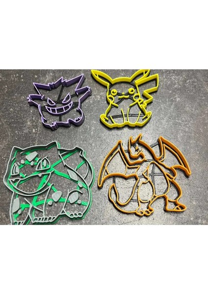 3D Pokemon Kurabiye Kalıbı