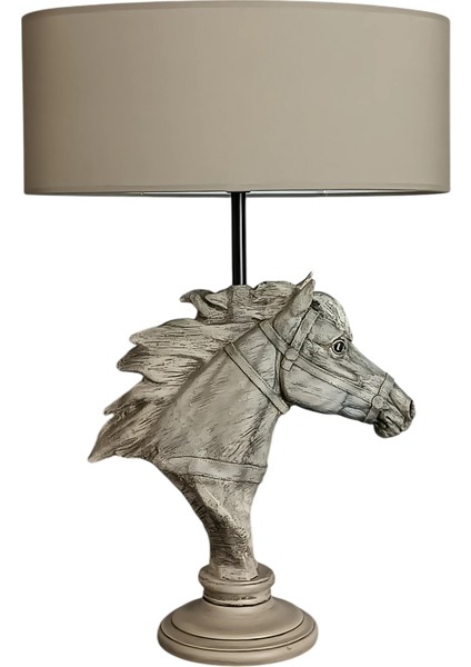 Horse Eskitme Kahve Abajur