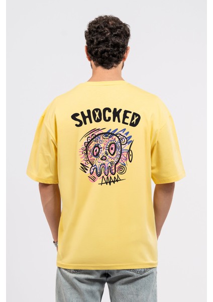 Oversize Sırtta Shocked Baskılı Tshirt fiyatları