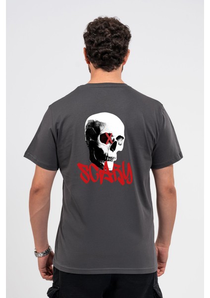 Regular Sırtta Scary Baskılı Tshirt