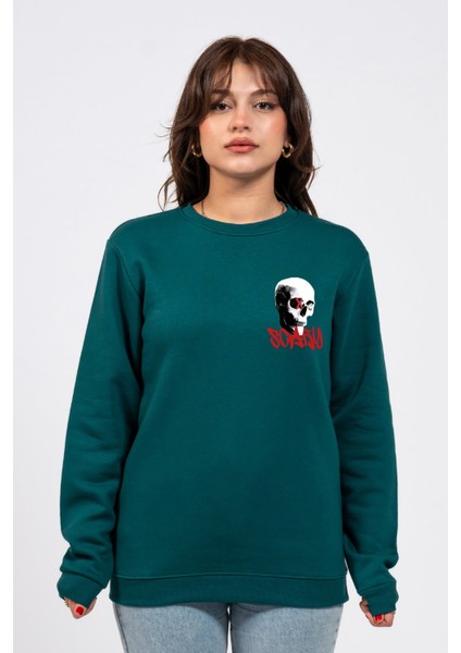 Regular Göğüste Baskılı Scary Sweatshirt fiyatları