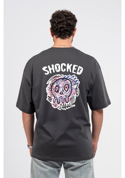 Oversize Sırtta Shocked Baskılı Tshirt fiyatları