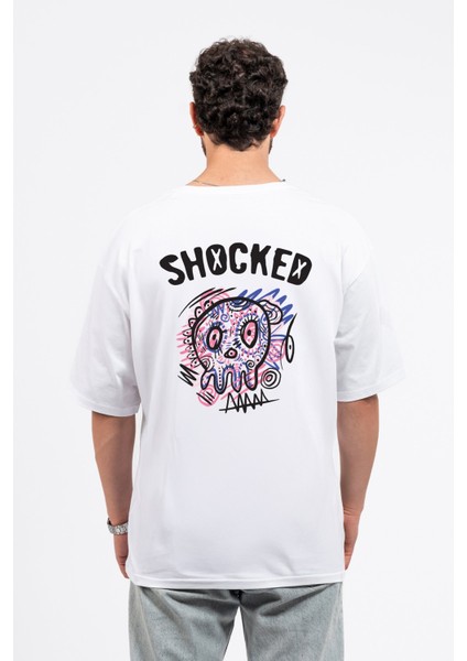 Oversize Sırtta Shocked Baskılı Tshirt fiyatları