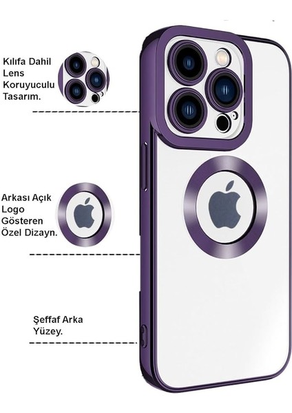 IPHONE 14PRO Metal Görünümlü Magsafe Uyumlu Kılıf