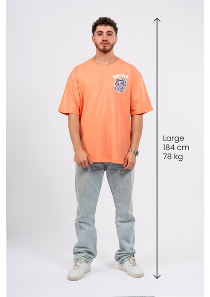 Oversize Göğüste Shocked Baskılı Tshirt fırsatları