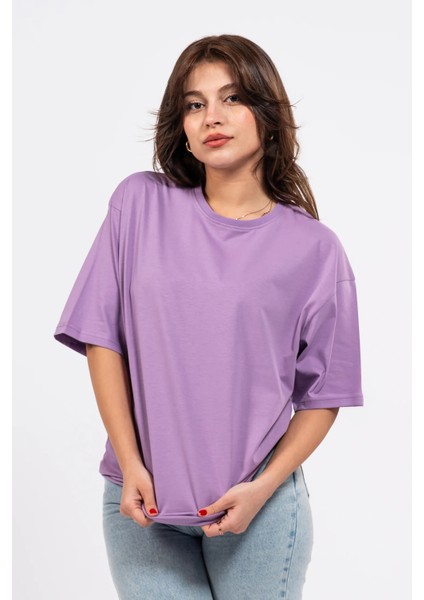 Oversize Sırtta Scary Baskılı Tshirt