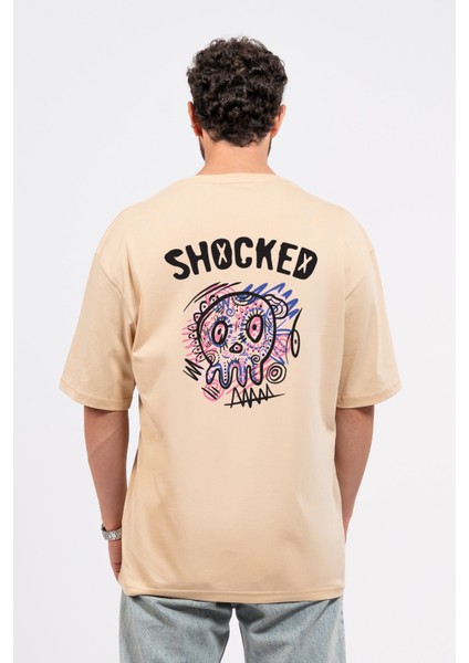 Oversize Sırtta Shocked Baskılı Tshirt fiyatları
