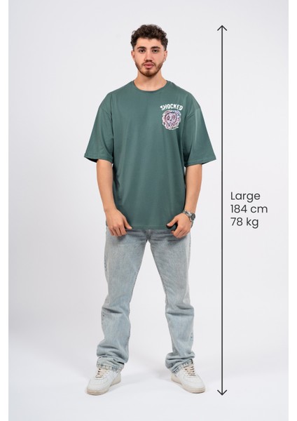 Oversize Göğüste Shocked Baskılı Tshirt fırsatları