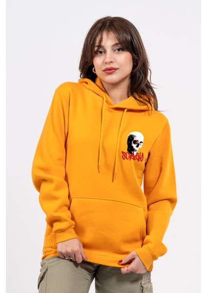 Regular Göğüste Baskılı Scary Hoodie