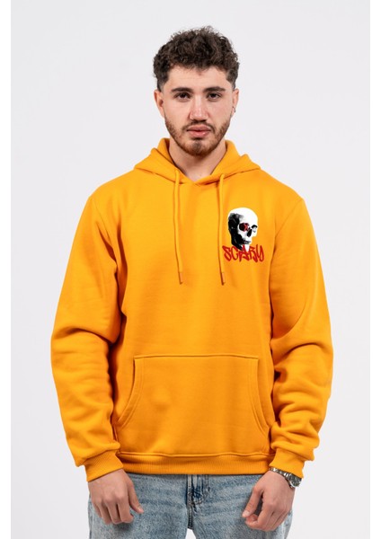 Regular Göğüste Baskılı Scary Hoodie modelleri