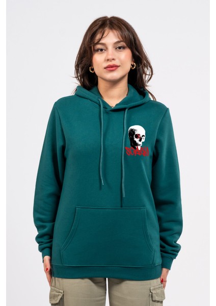 Regular Göğüste Baskılı Scary Hoodie fiyatları