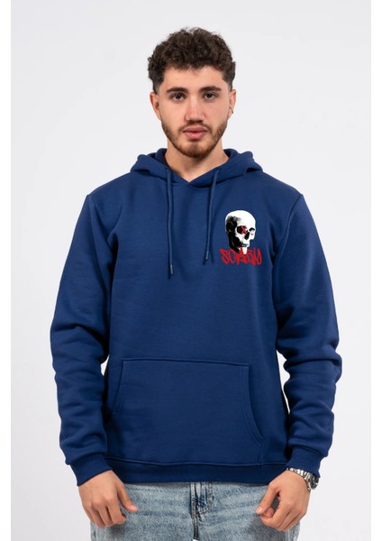Regular Göğüste Baskılı Scary Hoodie modelleri