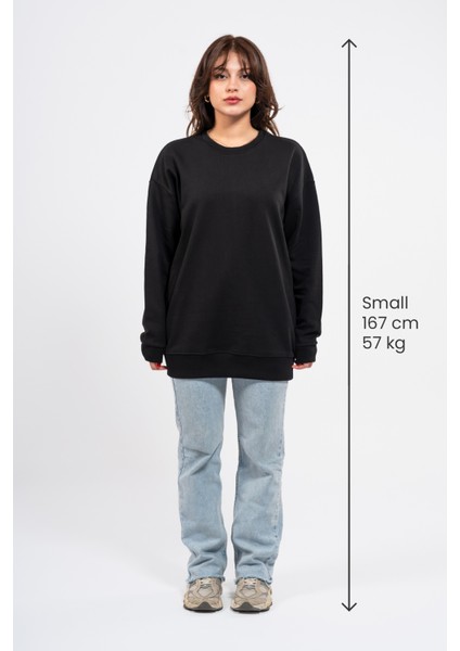 Oversize Sırtta Not Free Baskılı Sweatshirt fırsatları