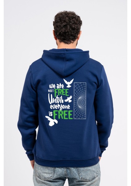Regular Sırtta Not Free Baskılı Hoodie fiyatları