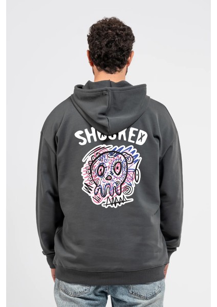 Oversize Sırtta Shocked Baskılı Hoodie fiyatları