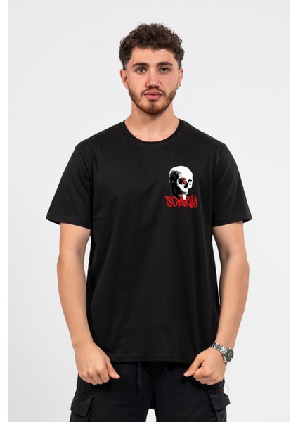 Regular Göğüste Scary Baskılı Tshirt fiyatları