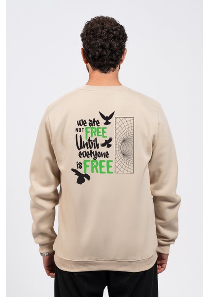 Regular Sırtta Not Free Baskılı Sweatshirt fiyatları