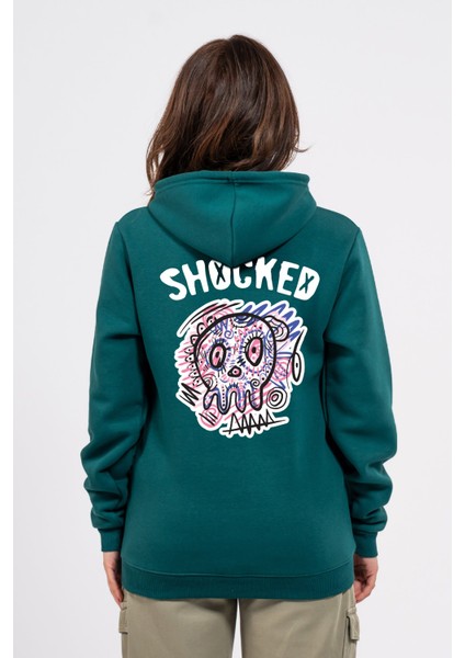 Regular Sırtta Shocked Baskılı Hoodie