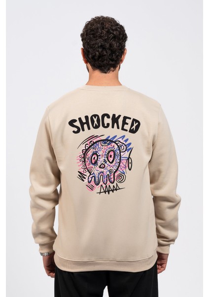 Regular Sırtta Shocked Baskılı Sweatshirt fiyatları