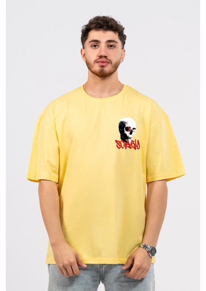 Oversize Göğüste Scary Baskılı T-Shirt fiyatları