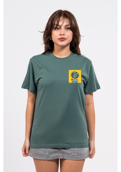 Regular Göğüste Cry Woman Baskılı Tshirt