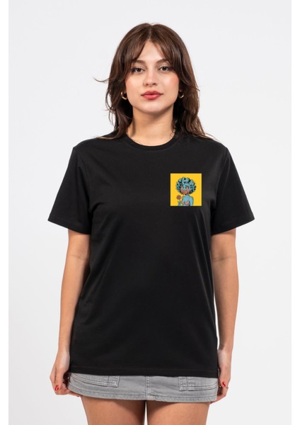 Regular Göğüste Cry Woman Baskılı Tshirt