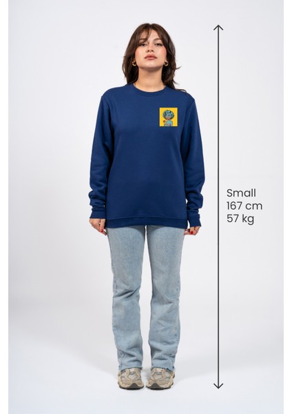 Regular Göğüste Cry Woman Baskılı Sweatshirt fırsatları